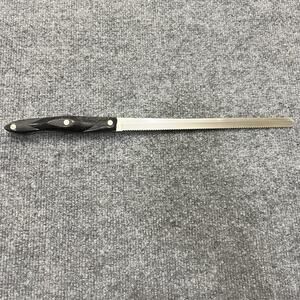 Cutco 1768 Serrated Slicing Knife USA Black Handle 14 Inch Blade Carver